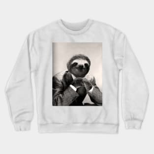 Gentleman Sloth #3 - Print / Home Decor / Wall Art / Poster / Gift / Birthday / Sloth Lover Gift / Animal print Canvas Print Crewneck Sweatshirt